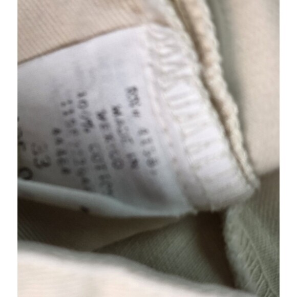 Polo Ralph Lauren Chino Flat Front Cotton Men's 33 Shorts khaki (bleach stain) - Picture 8 of 9
